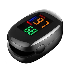 Advanced Medical Digital Thermometer & Mini Oximeter Combo - Non - contact, Dual - Use Body Temperature and Blood Oxygen Monitor (Black--Oximeter)