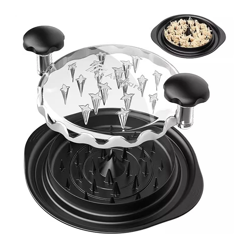 Chicken Shredder Tool Meat Breast Shredding Separation Mincing Grinder Machine with Lid for Shredding Chicken Pulled Beef 닭가슴살