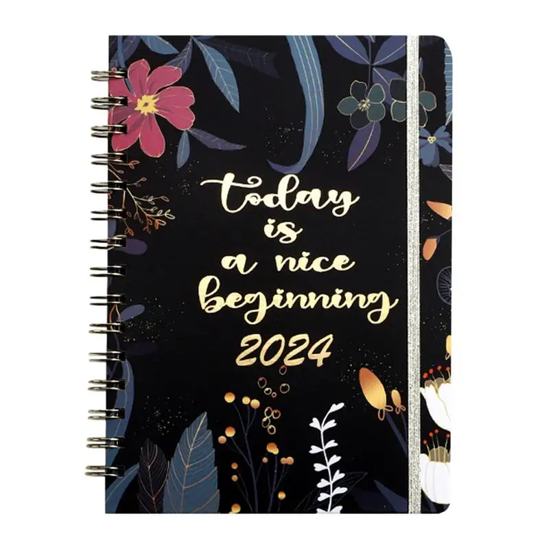 

Дневник с расписанием блокнот планировщик расписание ежедневник 2024 формат A5 планировочный инструмент для работы путешествия офиса заметки домашнее задание и шпилька