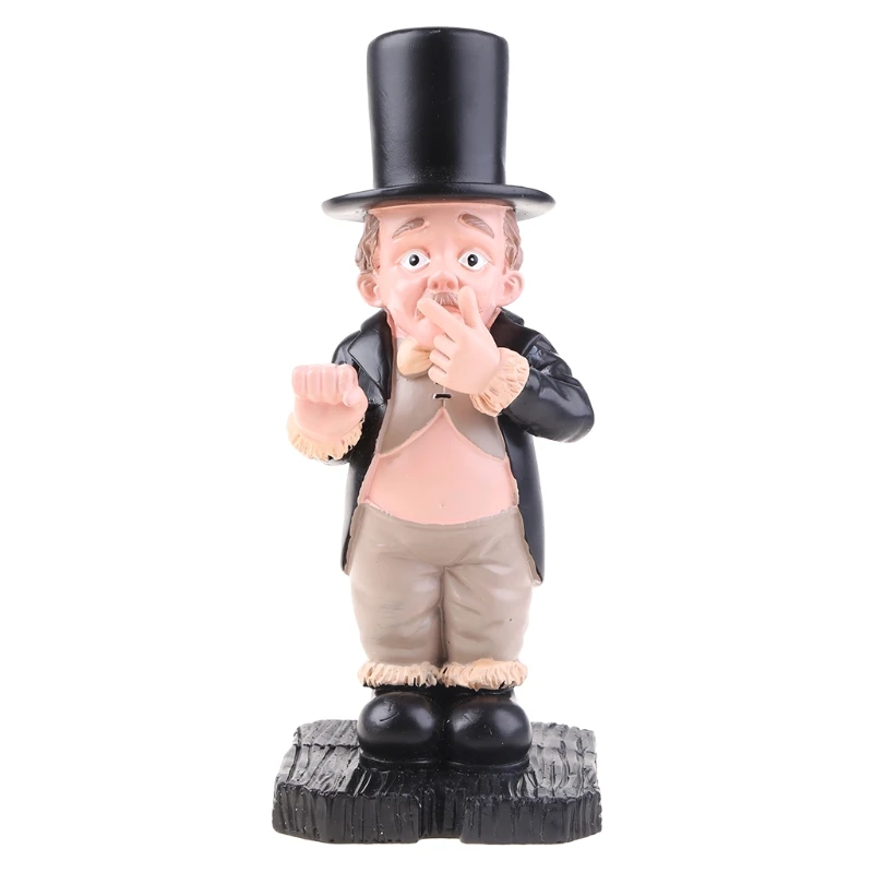 

Pinching Nose Resin Ornament Toilet-Butler Ornaments Courtyard Decoration Statue Drop shipping