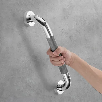 Bagno vasca wc corrimano afferrare in rilievo in acciaio inox 400/500Mm antiscivolo doccia supporto di sicurezza maniglia portasciugamani 1