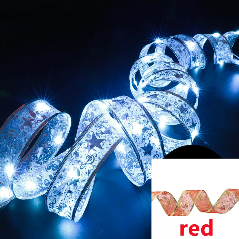 Aswesaw LED Ribbon Fairy Lights - 10m Christmas Tree Decoration