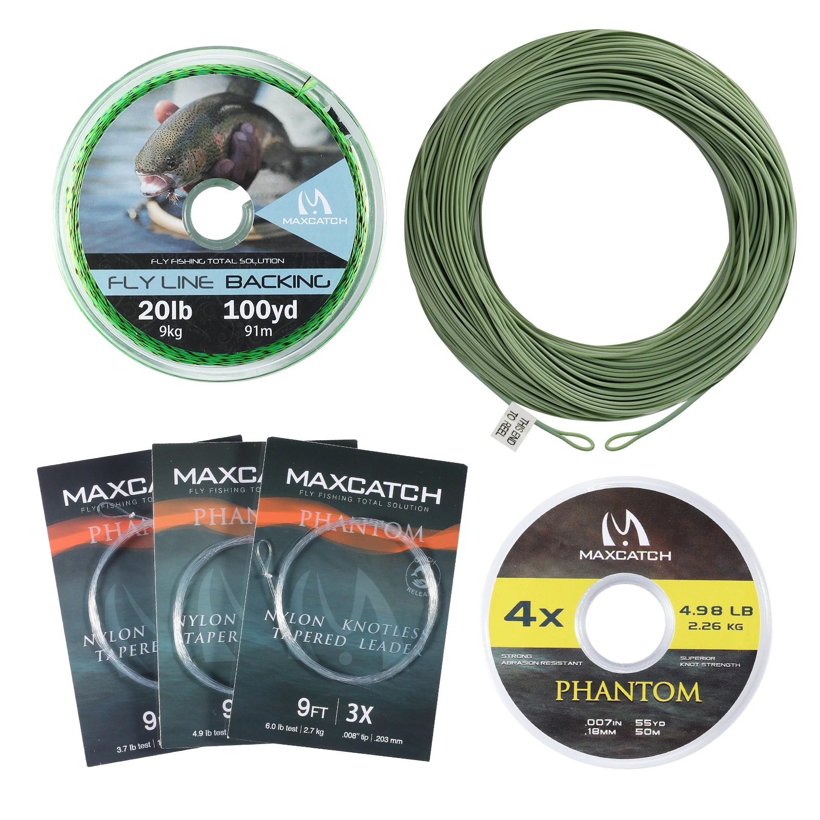 Premium Weight Forward Floating Fly Fishing Line with Dual Welded Loops - 100FT