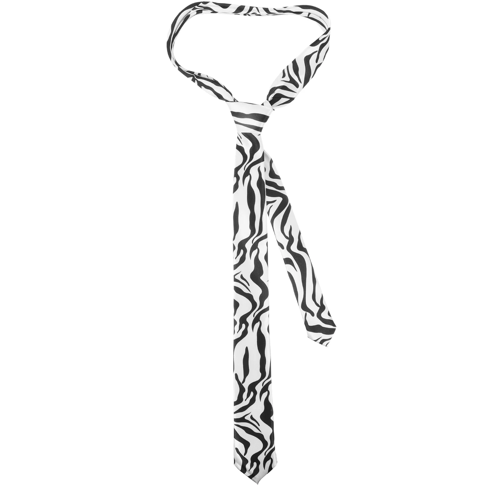 

Animal Print Neck Tie Unisex Women Men Uniform Necktie Holiday Party Costume Tie