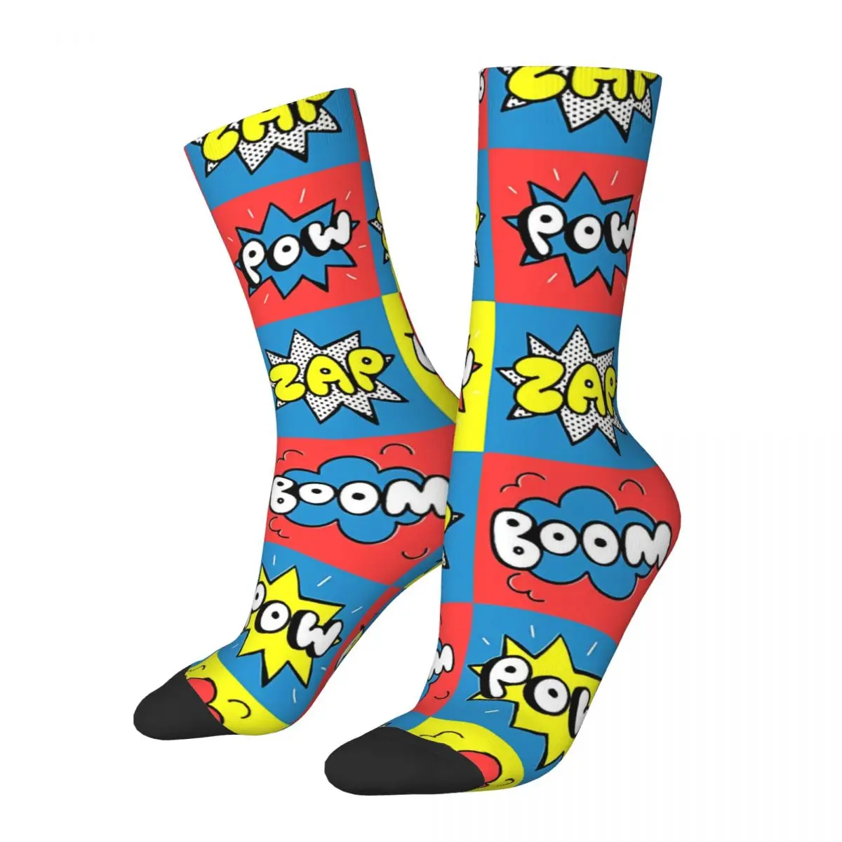 

Cool Comic Expressions Pattern Comic Book Lover Socks Shopping 3D Print Boy Girls Mid-calf Sock