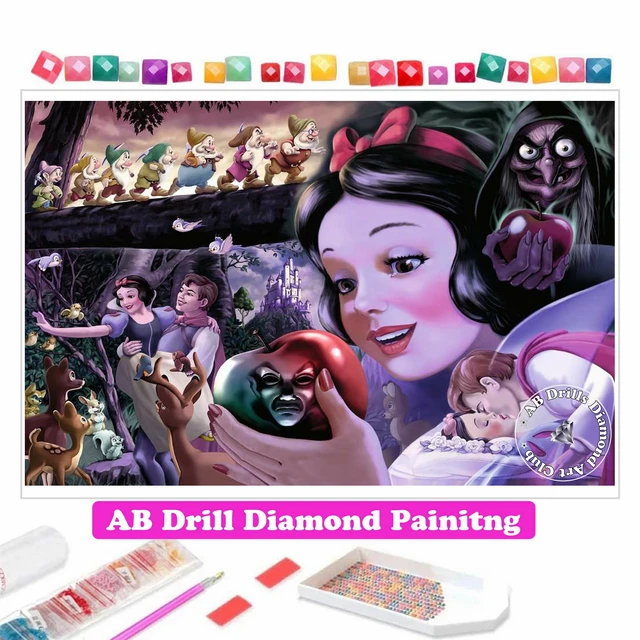 Diy Diamond Painting Beauty And The Beast Full Diamond Mosaic Cross Stitch  Embroidery Kits Decor Home Disney Cartoon Characters - Diamond Painting  Cross Stitch - AliExpress