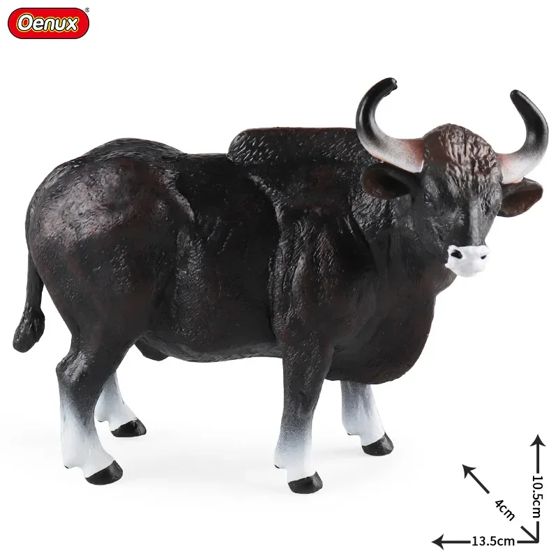 Children Cognitive Simulation Solid Wild Animal Model Pasture River Water Cattle Gaoer Tumor Educational Toy Ornament