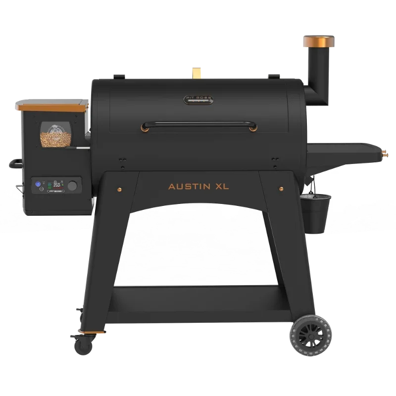 Xl 1000 Sq In Griglia A Pellet A Legna E Affumicatore-Griglia Per Barbecue Serie Onyx Barbecue All'Aperto Griglia Per Barbecue