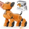 VATOS Robot Dog Toy for Kids Voice 2.4GHz Remote Control Robot Pet Touch Sensor 20+ Mode Puppy Toy for Kids Girls Orange 1