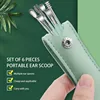 6PCS Stainless Steel Earpick Ear Cleaner Spoon Ear pick Ear Wax Removal Tool Kit Ear Spoon Care for Baby Adults Ear Care Set 1