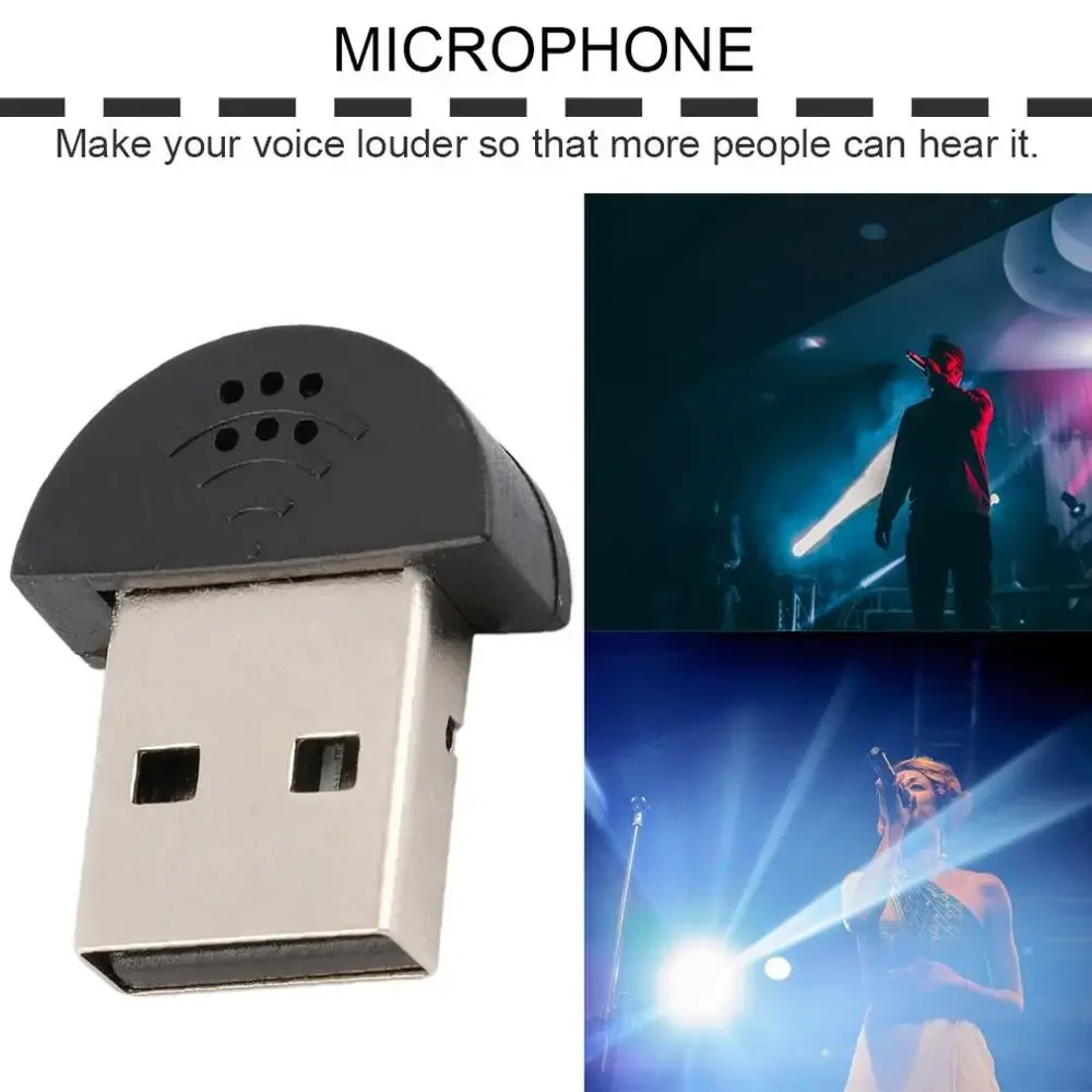 

Portable Studio Super Mini USB 2.0 Microphone Speech MIC Audio Adapter Driver Free for Laptop/Notebook/PC/MSN/Skype