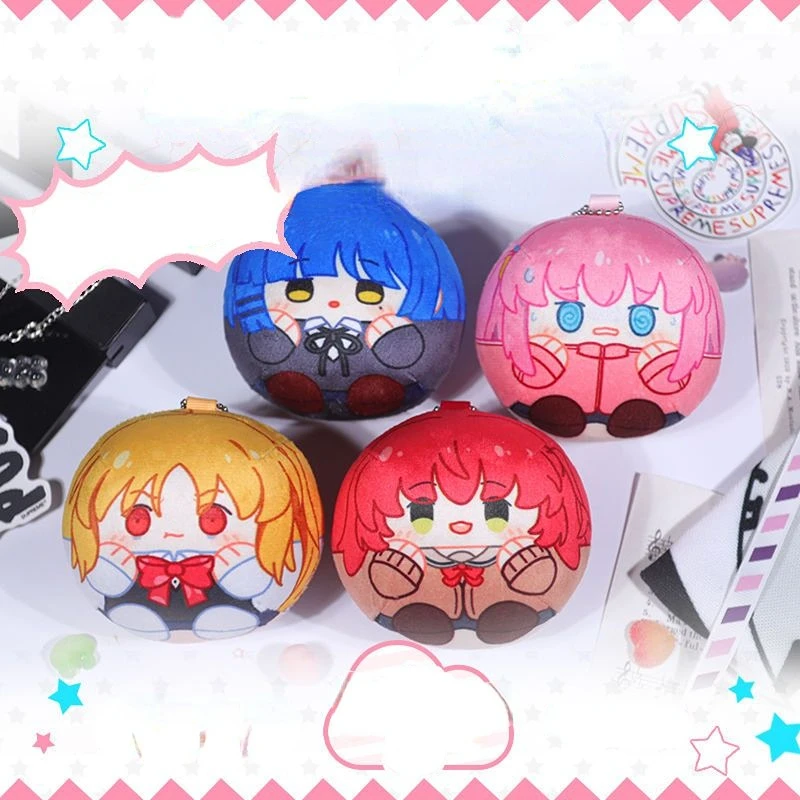 

BOCCHI THE ROCK Plush Keychains Yamada Ryo Hitori Gotoh Stuffed Animals Toys Anime Peripheral Key Chain for Woman Kawaii Jewelry