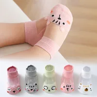 5 paires d'été coton enfants chaussettes mignon dessin animé mince maille bébé chaussettes courtes dinosaure ours enfants chaussettes pour garçons filles trucs bon marché 5
