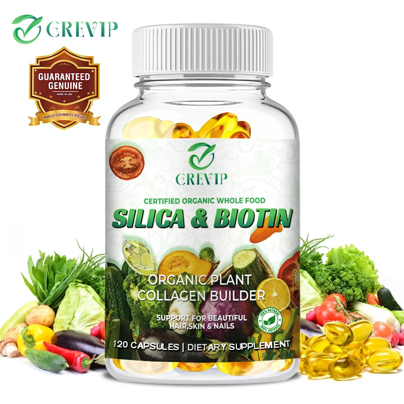 Silica and Biotin Supplement Enhance Healthy Hair Skin Nails Non-GMO