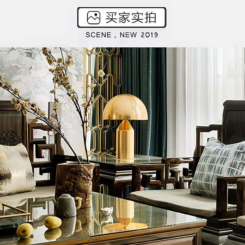 북유럽 버섯 책상 램프 크리 에이 티브 단순 침실 터치 3 색 분위기 장식 침대 머리 버섯 Led 테이블 램프