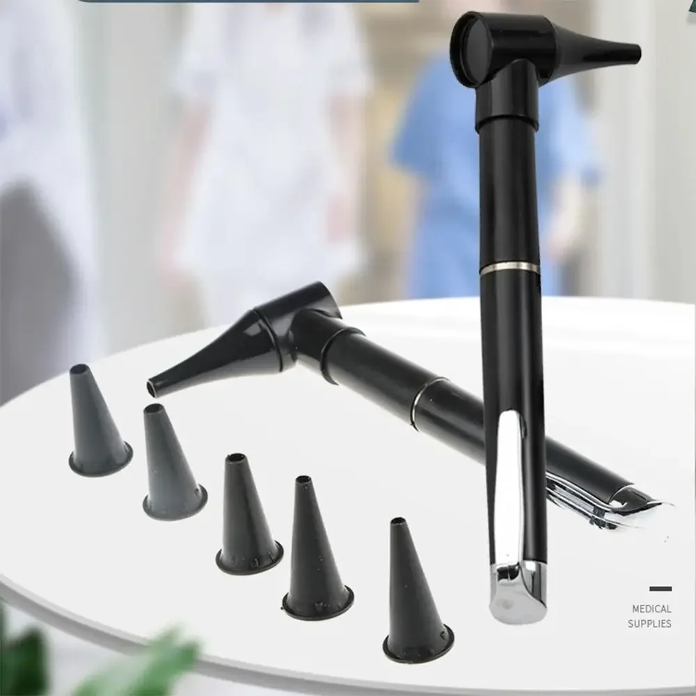1set Otoscope Easy Install, Otology Ear Endoscope Diagnosis Flashlight Bolt Type, Flashlight Check Mirrors