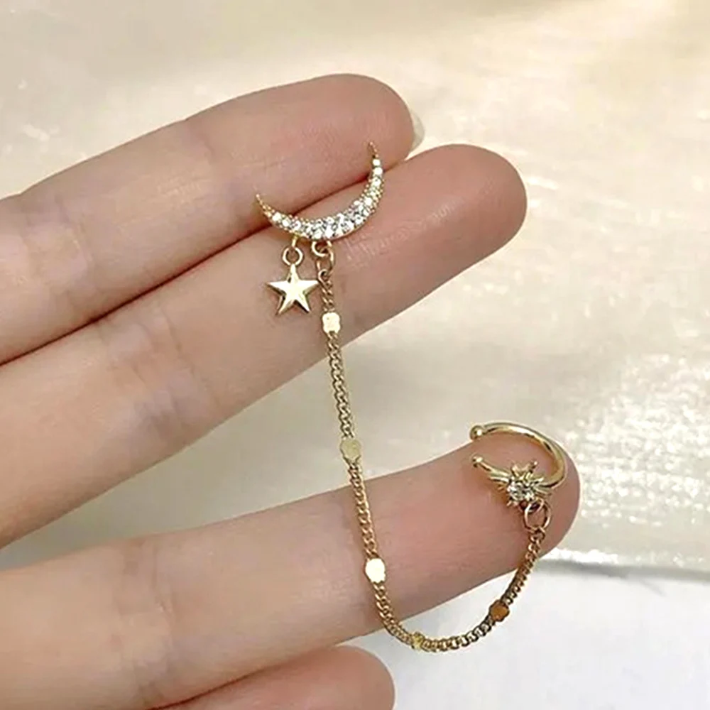 Celestiall Star.and.moon Earring