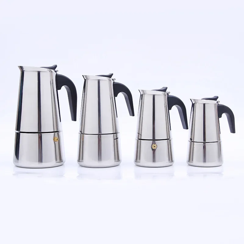 Stove Top Moka Coffee Pot Stainless Steel Filter Italian Espresso Coffee Maker Percolator Tool Mocha Cafetiere 100/200/300/450Ml coffee pot espresso coffee maker espresso maker coffee maker