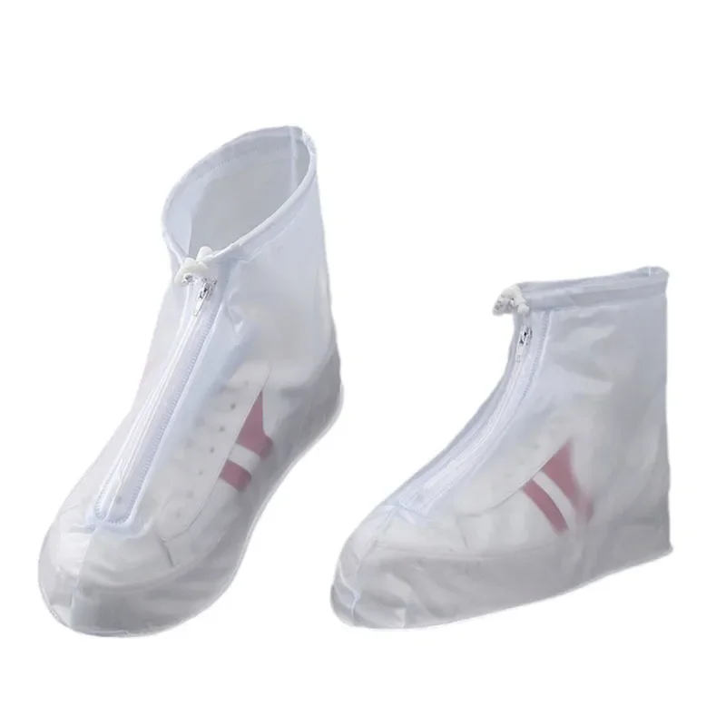 1 pair non-slip waterproof shoe covers PVC silicone sole reusable for rain & snow Multiple sizes unisex