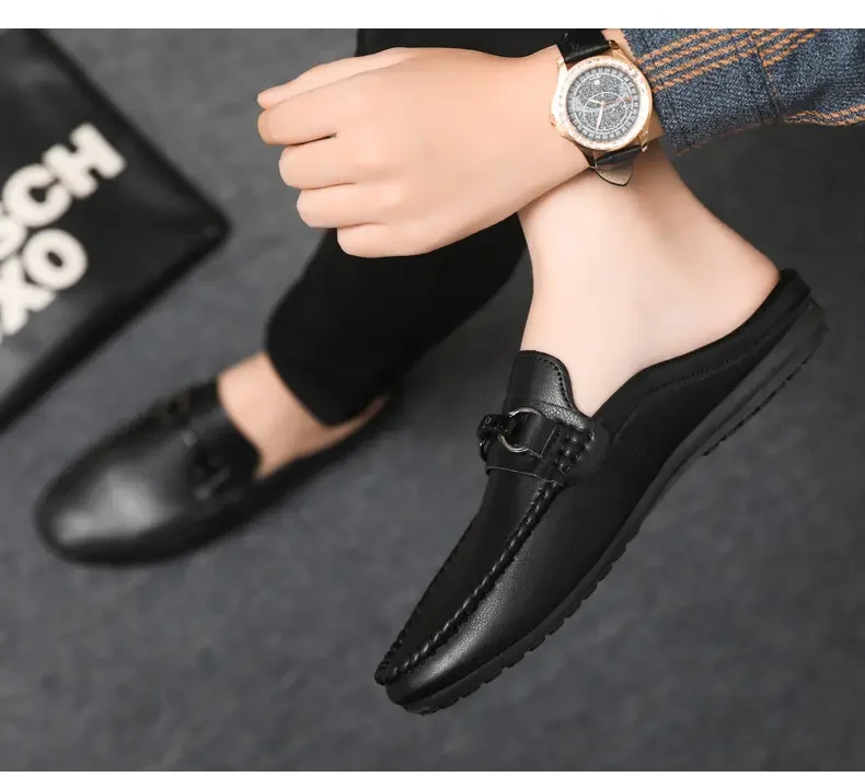 Herren Pantoletten Slipper Als Bequeme Freizeitschuhe Ohne Ferse_voghion.com