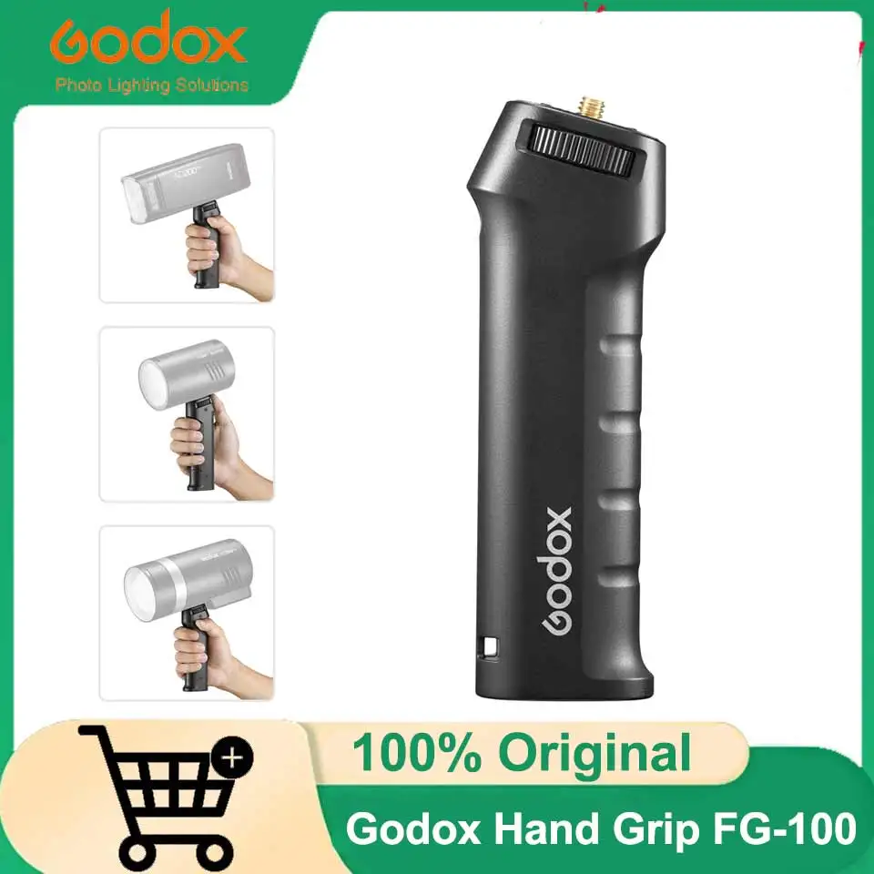 Godox FG-100 Flash Grip Camera Speedlite Hand Grip Flash Handle with 1/4inch Screw Compatible with Godox AD100pro AD200pro