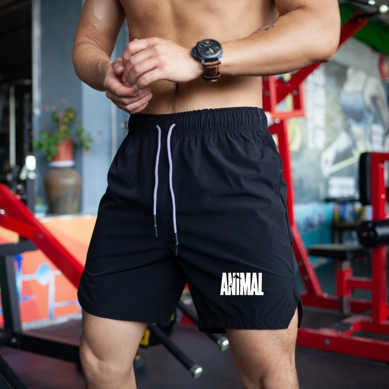 2024 New Summer Men's Shorts Quick Dry Nylon Fitness Training Running Sports Shorts Men Plus Size Workout Gym Short Pants 3