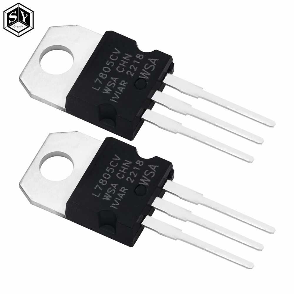 10x LM340T5 / LM7805CT 7805 1.5A Fixed 5V Voltage Regulators (TO-220 Package)