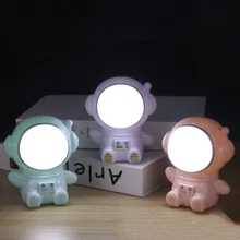 

Astronaut Night Light 3 Modes USB Charging Bedside Desktop Creative Decoration Table Lamp Gift Light for Children Christmas Gift