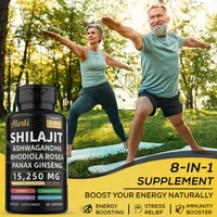 Shilajit Soft Capsules Supplement Natural Mineral Resin Like Substance Nourishing Agent Resist Oxidation Enhance Immunity