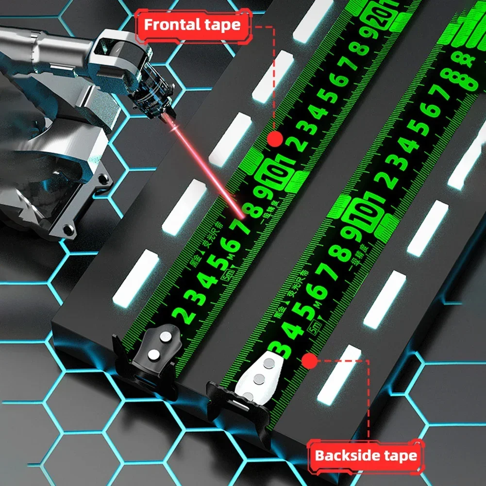 

Measure Measuring Measurements Fluorescent Tools Anti-drop Ruler 줄자 Steel Tape Construction Flexible Height Thicken