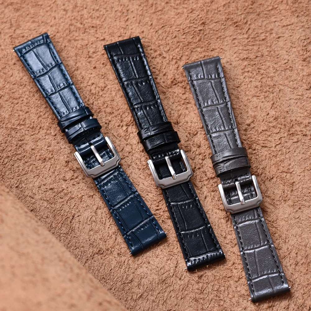 Premium Vintage Leather Watch Strap with Quick Release