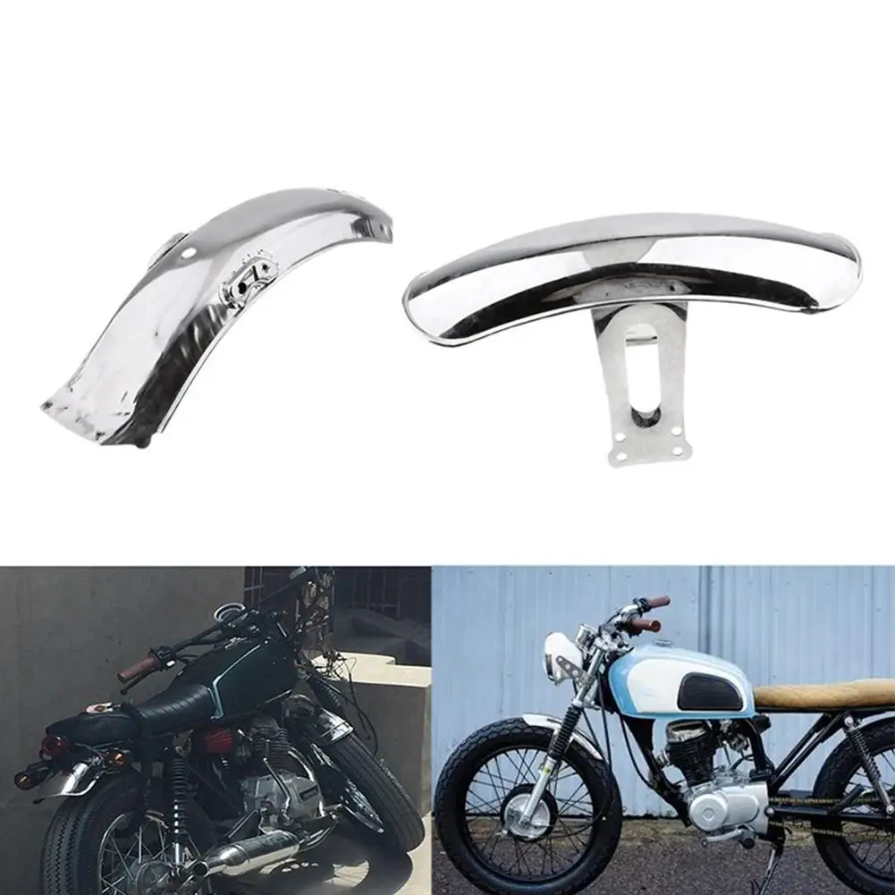 

Motorcycle Mudguards Wheel Fender Motorcycle Tire Mud Guard Protector Front/Rear Wheel Wrap Mudguards Retro Modified Parts