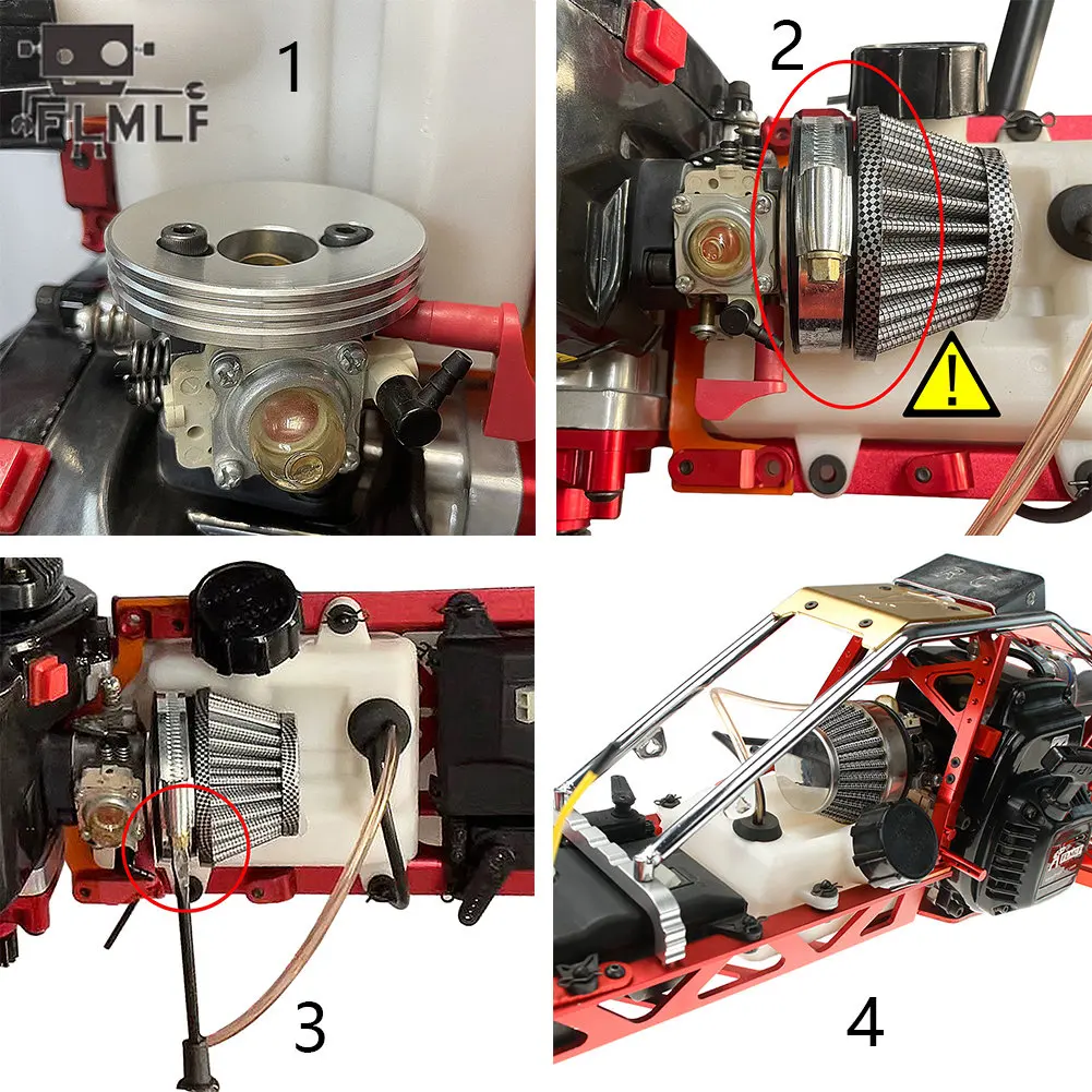 KM Rovan Baja 5T Tuyau D'échappement Réglé échelle 1/5 Pour HPI KM Rovan Baja – Top Speed RC World – Neuf