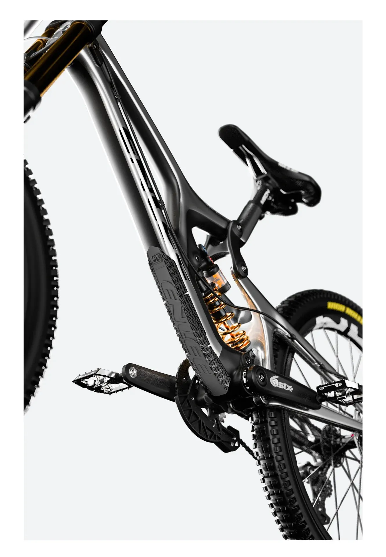 ENLEE Mountainbike Rahmen Schutzhülle Silikon Bodenaufkleber MTB Rennrad Beste Anti-Kollisions-wasserdichte Schutzfolie – Detail 10