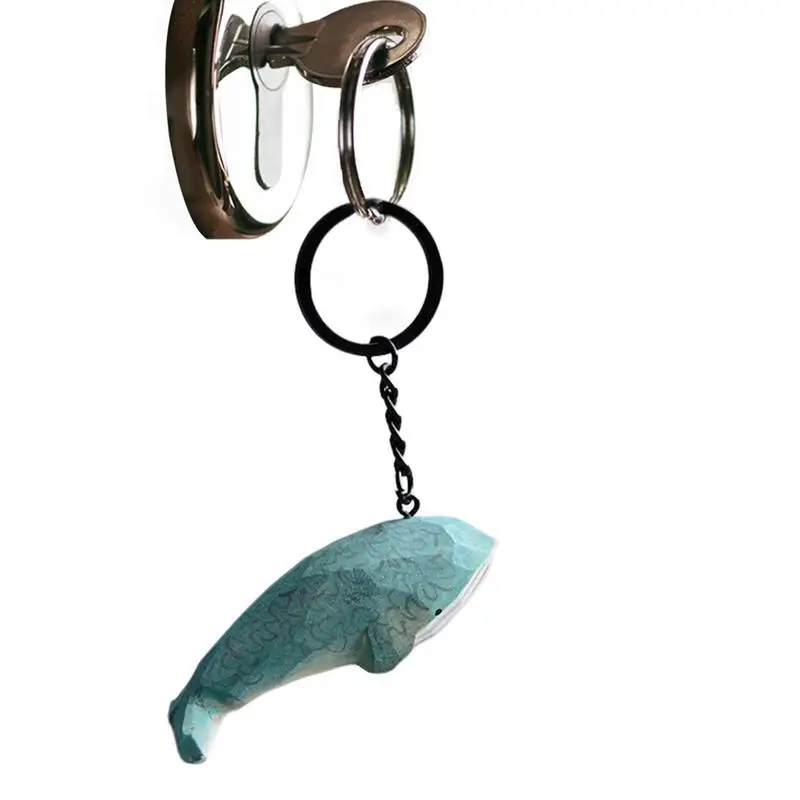 

Creative Key Chain Hand Carved DIY Whale Keychain Cute Pendants Gift For Birthdays Graduations Corporate Events Thanksgiving New