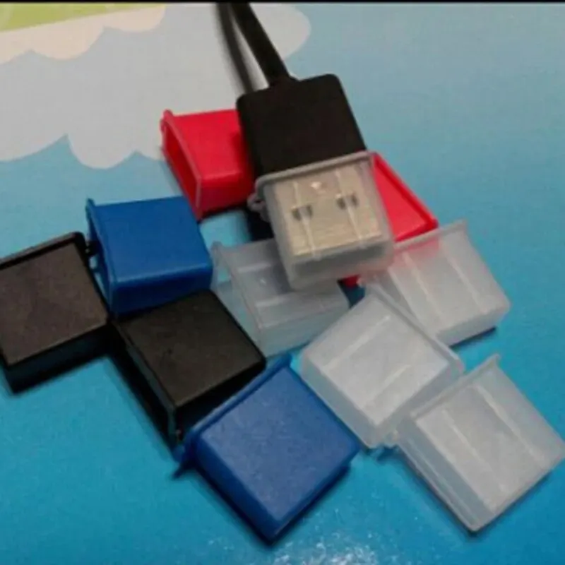 10Pcs New USB Type A Male Anti-Dust Plug Stopper Cap Cover Protector Data Line Protective Sleeve Dust — view 4