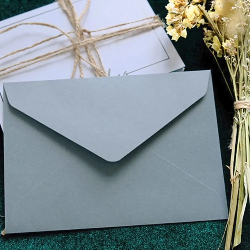 20pcs Vintage Velvet Texture Western Envelopes C6 Letters Envelopes Paper Gift Wrap Greeting Cards for Wedding Party Invitation