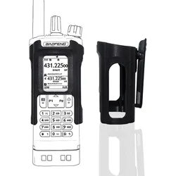 Durable Walkie Talkie Belt Clip Holster | Reliable Radio Holder Replacement Accessory | 1 - Pack (Black)