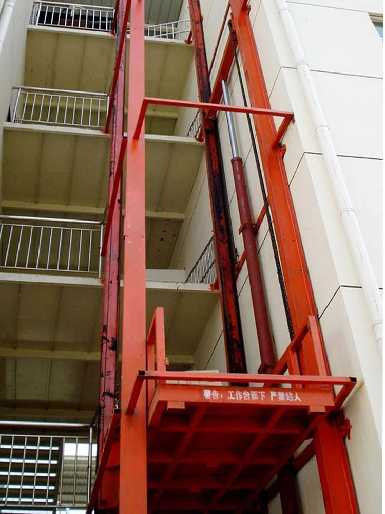Customization warehouse goods Lift Freight Elevator industrial elevator Lift Hydraulic Small Cargo For Sale