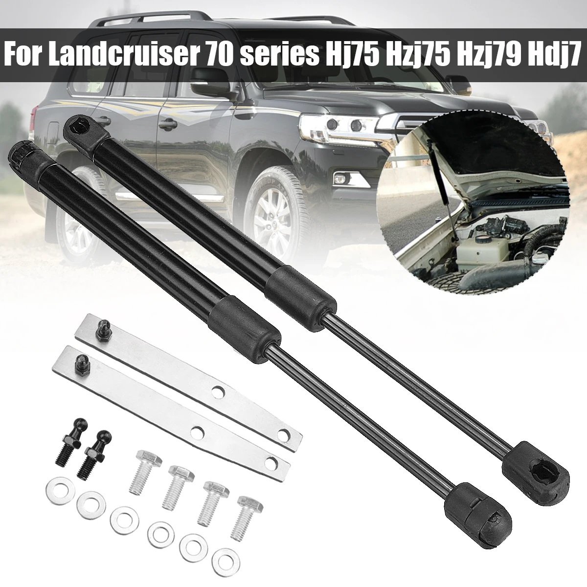 

2Pcs Car Gas Spring Support Rod Gas Struts For Landcruiser 70 series Hj75 Hzj75 Hzj79 Hdj79