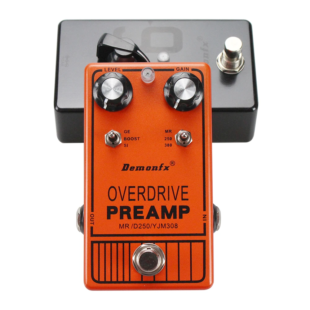 Demonfx DOD250,YJM308,Yngwie,PREAMP,OVERDRIVE,JHS,Yellow And Grey250 in a  box,Guitar Pedal,Distion,Handmande