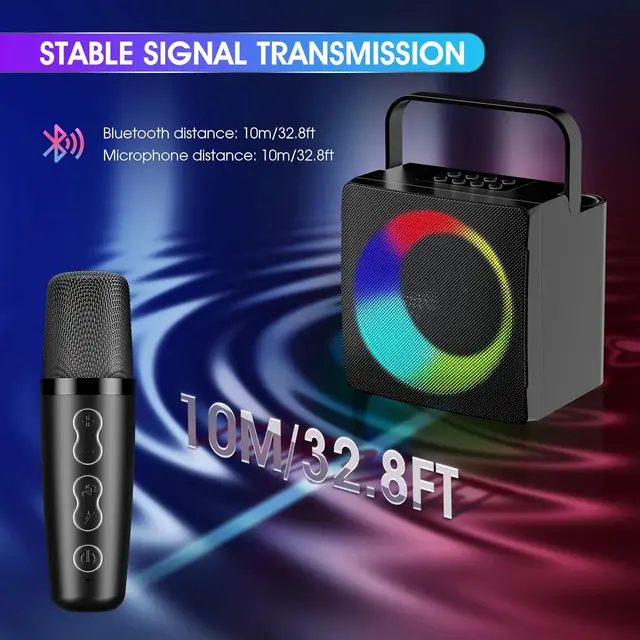 Karaoke per bambini Bluetooth con luce LED versione migliorata