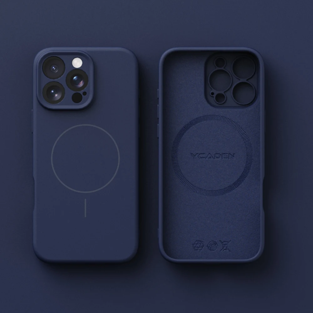 Soft Liquid Silicone MagSafe-Compatible Phone Case with Wireless Charging Matte Finish