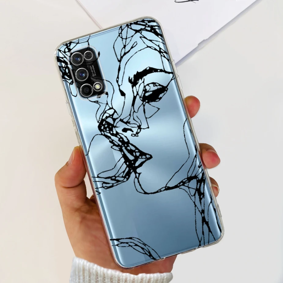 Stylish Painted Soft Silicone Phone Case - Artistic Design Protective Cover