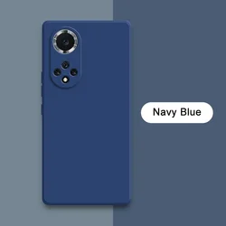 Enhanced Liquid Silicone Phone Case - Soft 360° Protective Square Cover for Nova 8 SE Youth (Navy Blue)