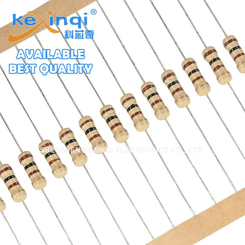 1W Carbon Film Resistor 20pcs 5% 1R ~ 10M 10R 100R 220R 330R 470R 1K 2.2K 3.3K 4.7K 10K 22K 47K 100K 1M 10 100 220 330 470 Ohm