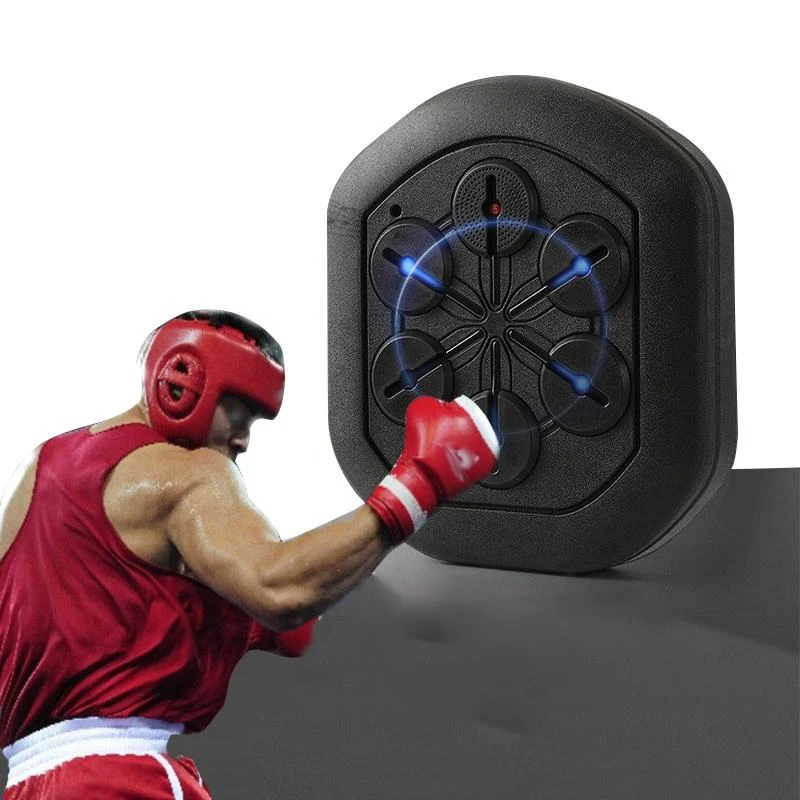 Baoblaze Music Boxing Machine Adults Kids Sports Rhythm Musical Target  Reaction Times Black Blue 