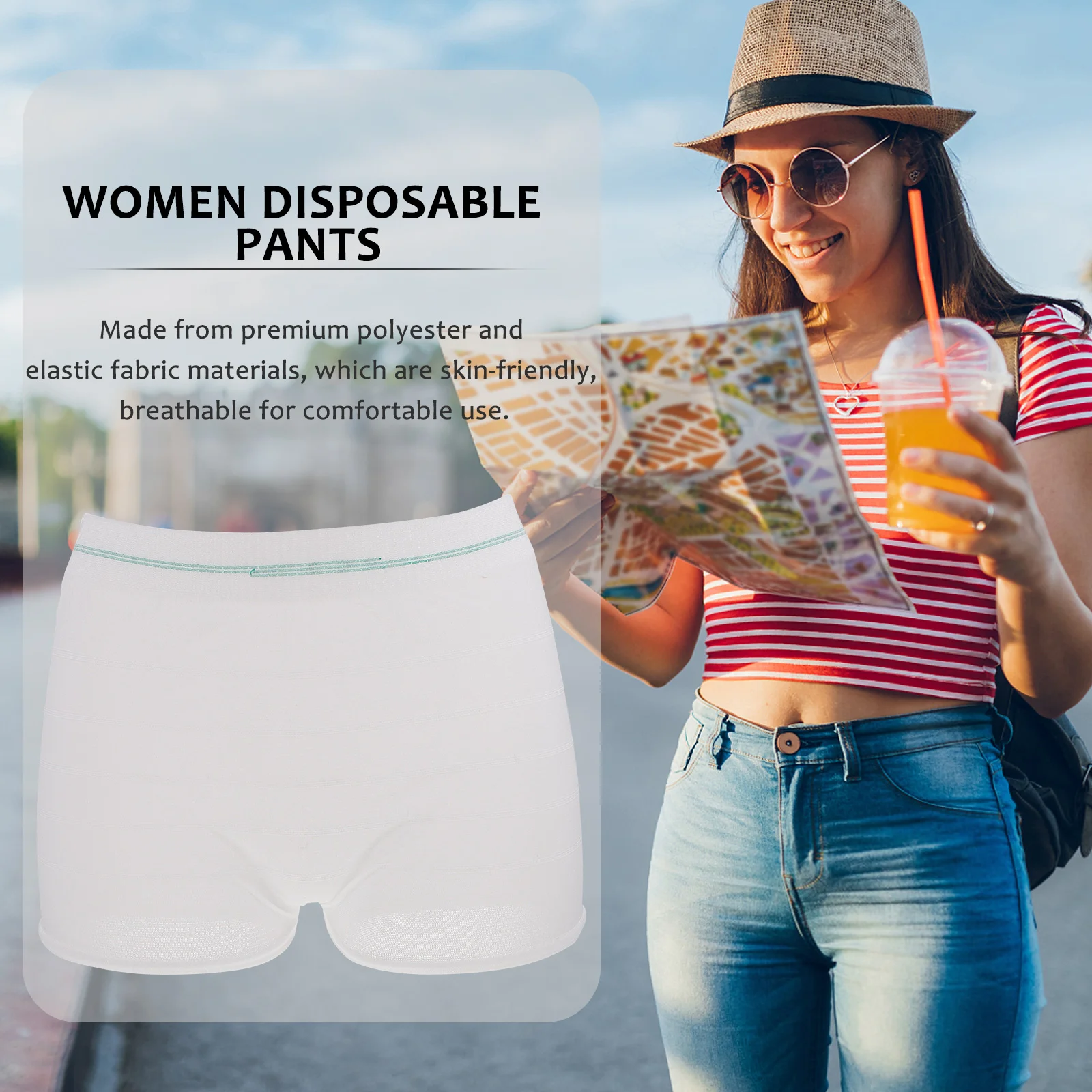 2 Pcs Disposable Shorts Women Period Briefs Portable Underpants for Postpartum Confinement Womens Lingerie Maternity 4