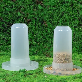 1pc Automatic Bird Feeder and Water Dispenser for Parrots, Chickens, Pigeons - Convenient and Hygienic Feeding Solution 1