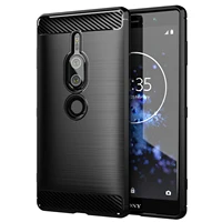 Shockproof Case For Sony Xperia XZ2 Premium XZ2 Compact mini Carbon Fiber Cover for Sony Xperia XZ2 Protector Soft Silicon Cases 1